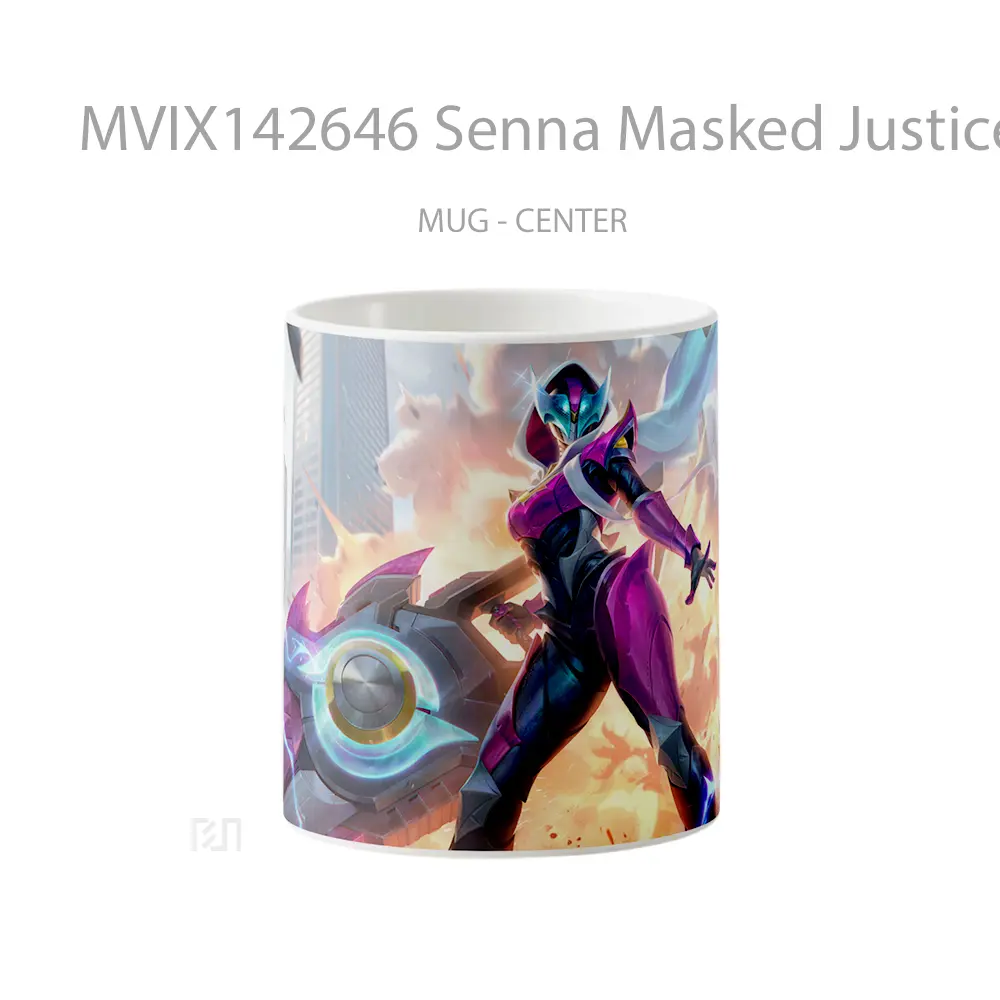 Mug Senna Masked Justice Skin Lol Splash Art Cangkir Gamer