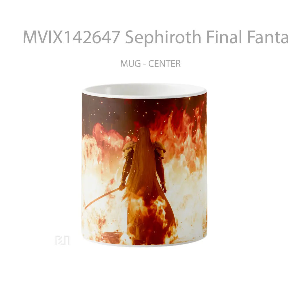 Mug Sephiroth Final Fantasy 7 Remake Rebirth Gelas Keramik Unik