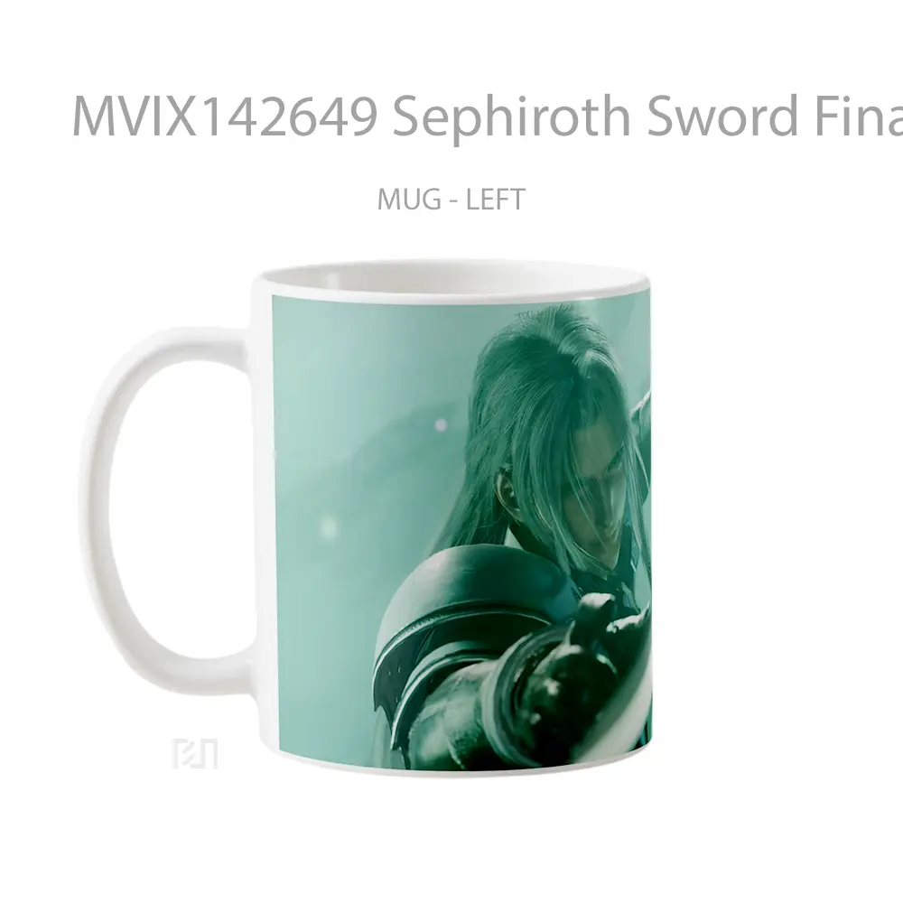 Mug Sephiroth Sword Final Fantasy 7 Remake Rebirth Gelas Keramik Unik - All-side / Desain