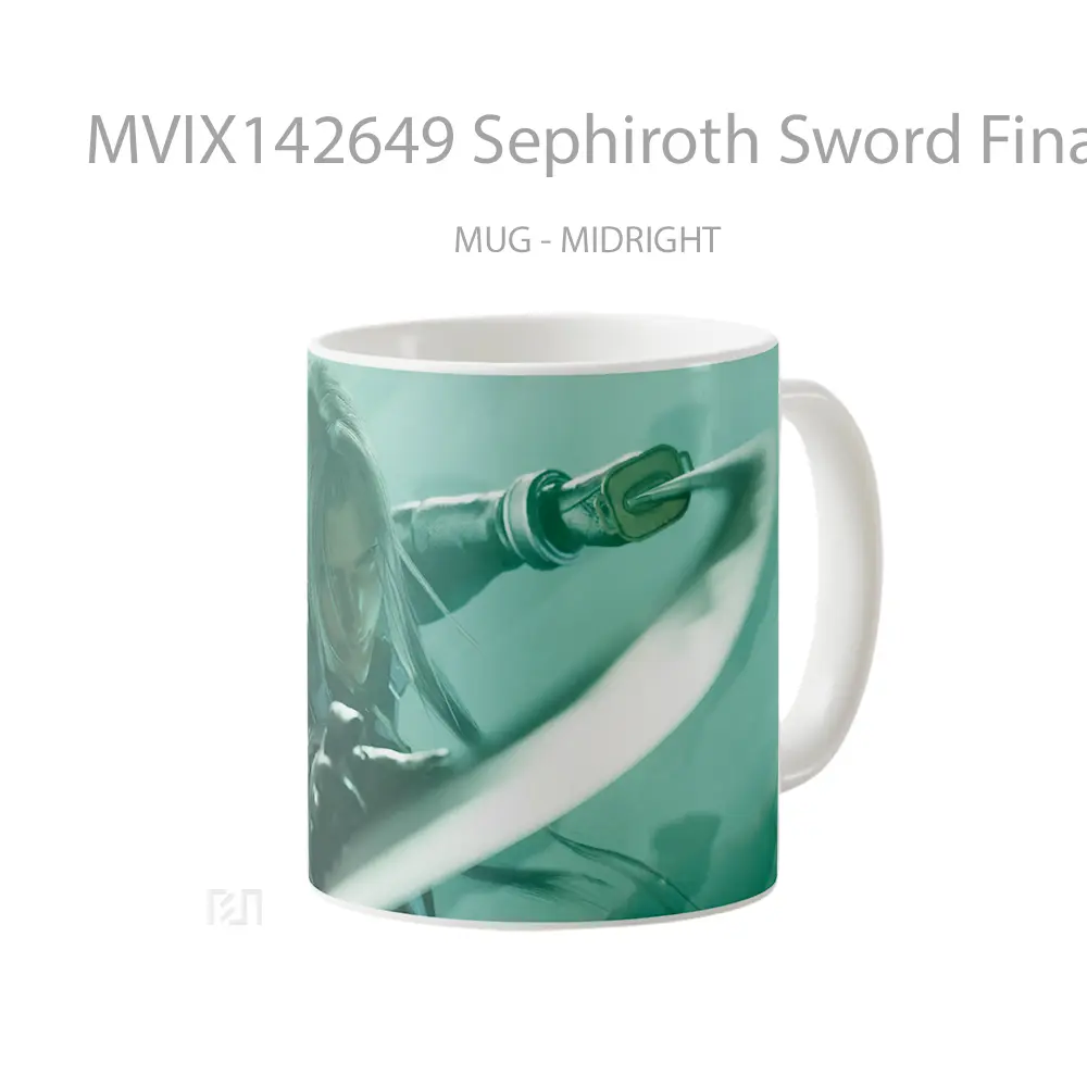 Mug Sephiroth Sword Final Fantasy 7 Remake Rebirth Gelas Keramik Unik - All-side / Desain