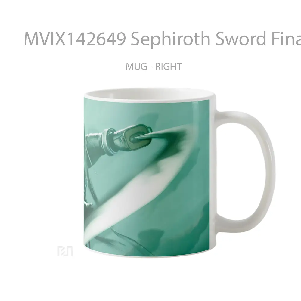 Mug Sephiroth Sword Final Fantasy 7 Remake Rebirth Gelas Keramik Unik - All-side / Desain