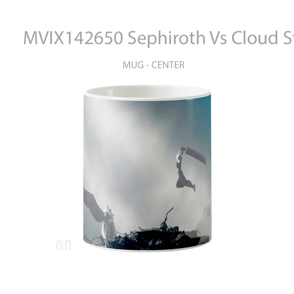 Mug Sephiroth Vs Cloud Strife Final Fantasy 7 Remake Rebirth Gelas Pemandangan Alam