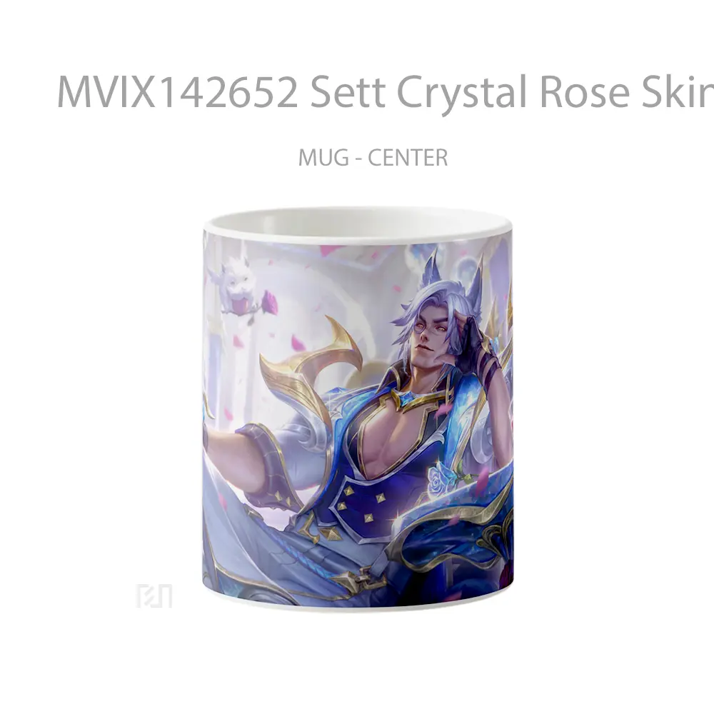 Mug Sett Crystal Rose Skin Lol Wild Rift Splash A Cangkir Gamer