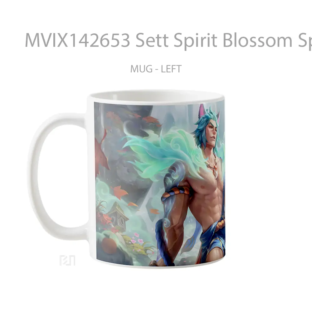 Mug Sett Spirit Blossom Springs Skin Lol Splash Art Cangkir Gamer - All-side / Desain