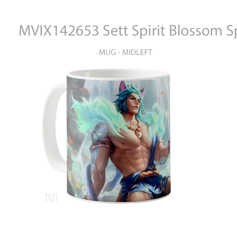 Mug Sett Spirit Blossom Springs Skin Lol Splash Art Cangkir Gamer - All-side / Desain