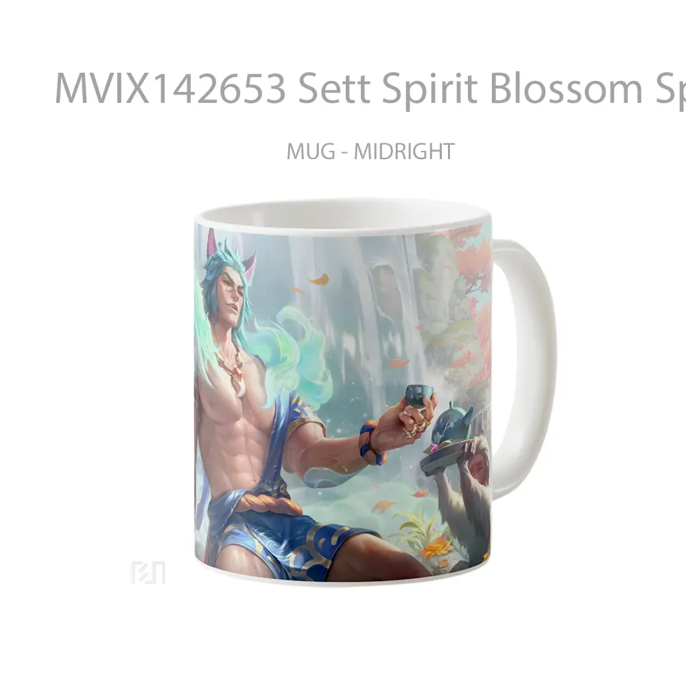 Mug Sett Spirit Blossom Springs Skin Lol Splash Art Cangkir Gamer - All-side / Desain