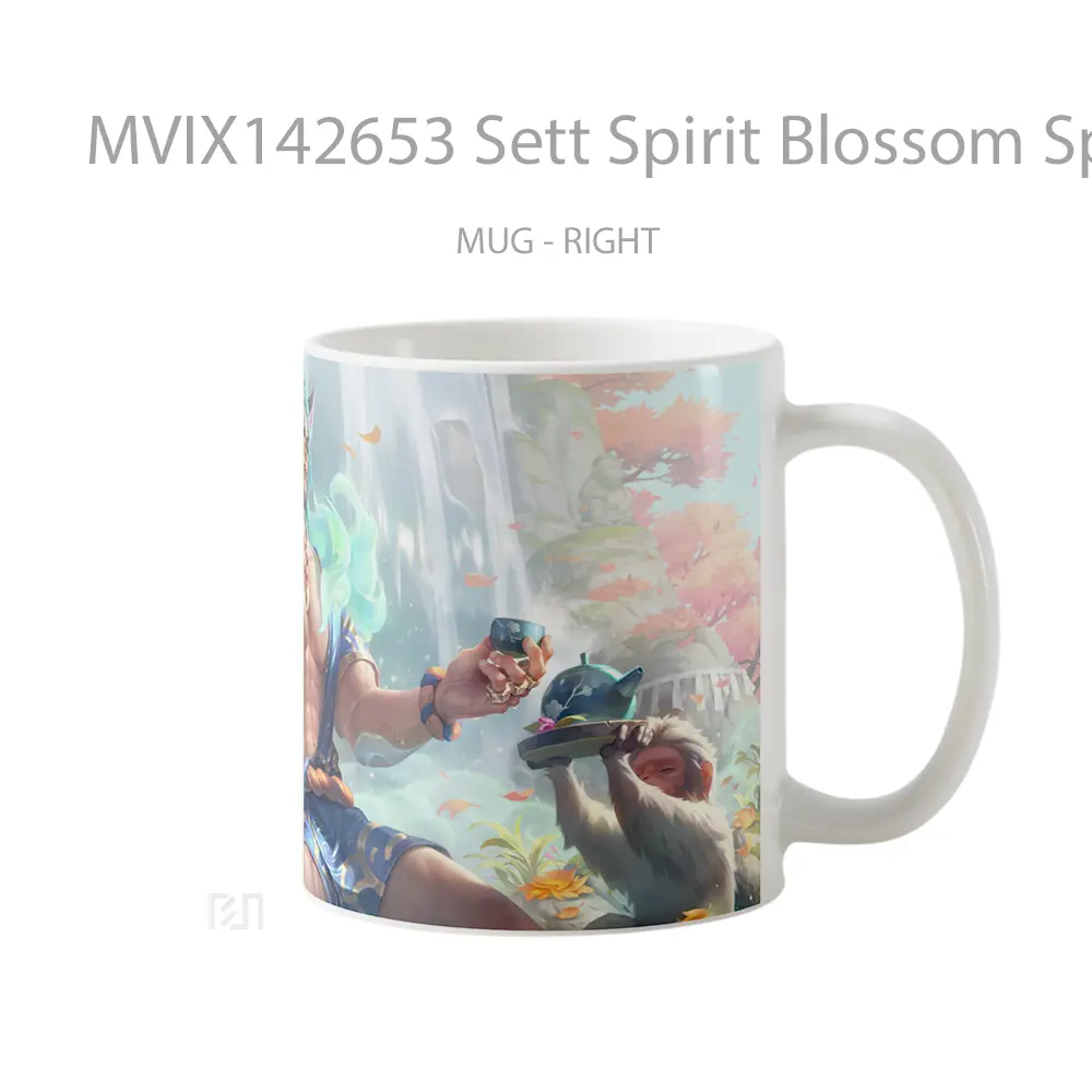 Mug Sett Spirit Blossom Springs Skin Lol Splash Art Cangkir Gamer - All-side / Desain