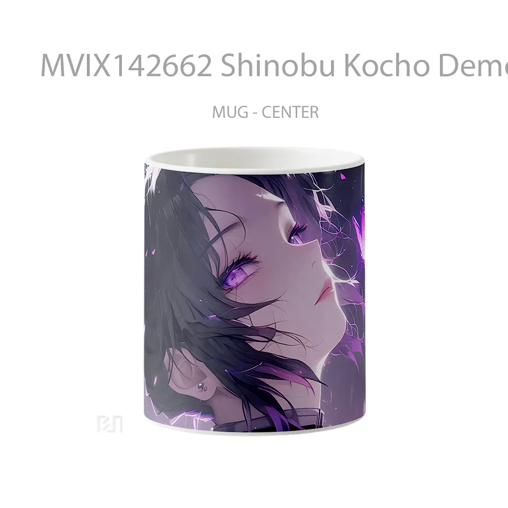 Mug Shinobu Kocho Demon Slayer Insect Hashira Gelas Keramik Unik