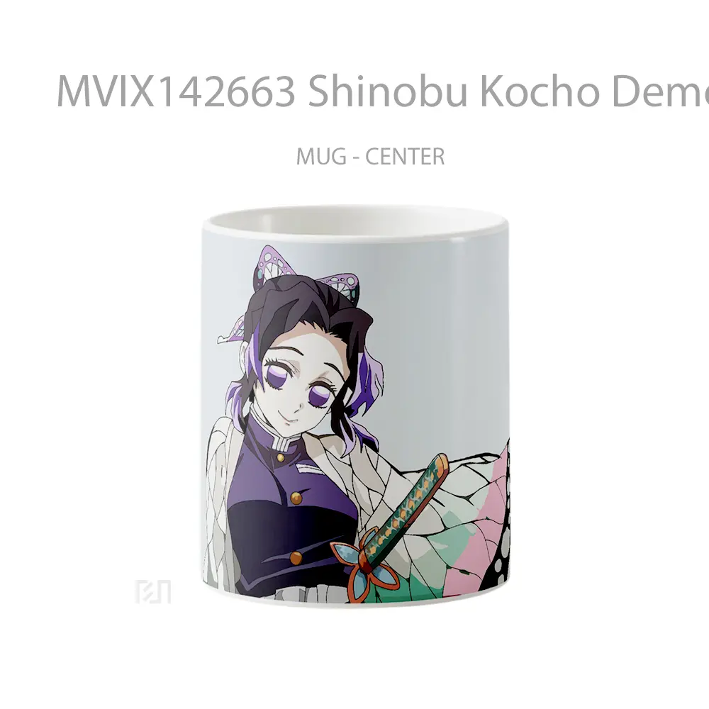 Mug Shinobu Kocho Demon Slayer Insect Hashira Gelas Keramik Unik