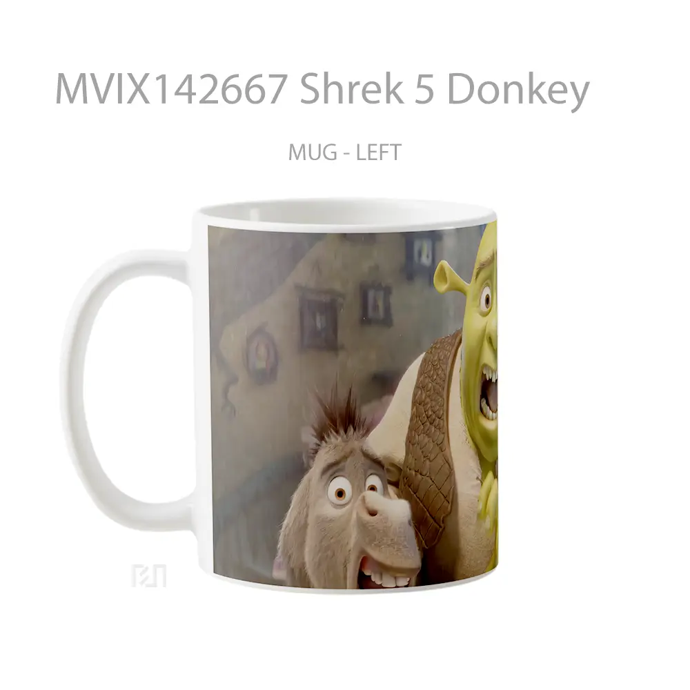 Mug Shrek 5 Donkey Gelas Keramik Unik - All-side / Desain