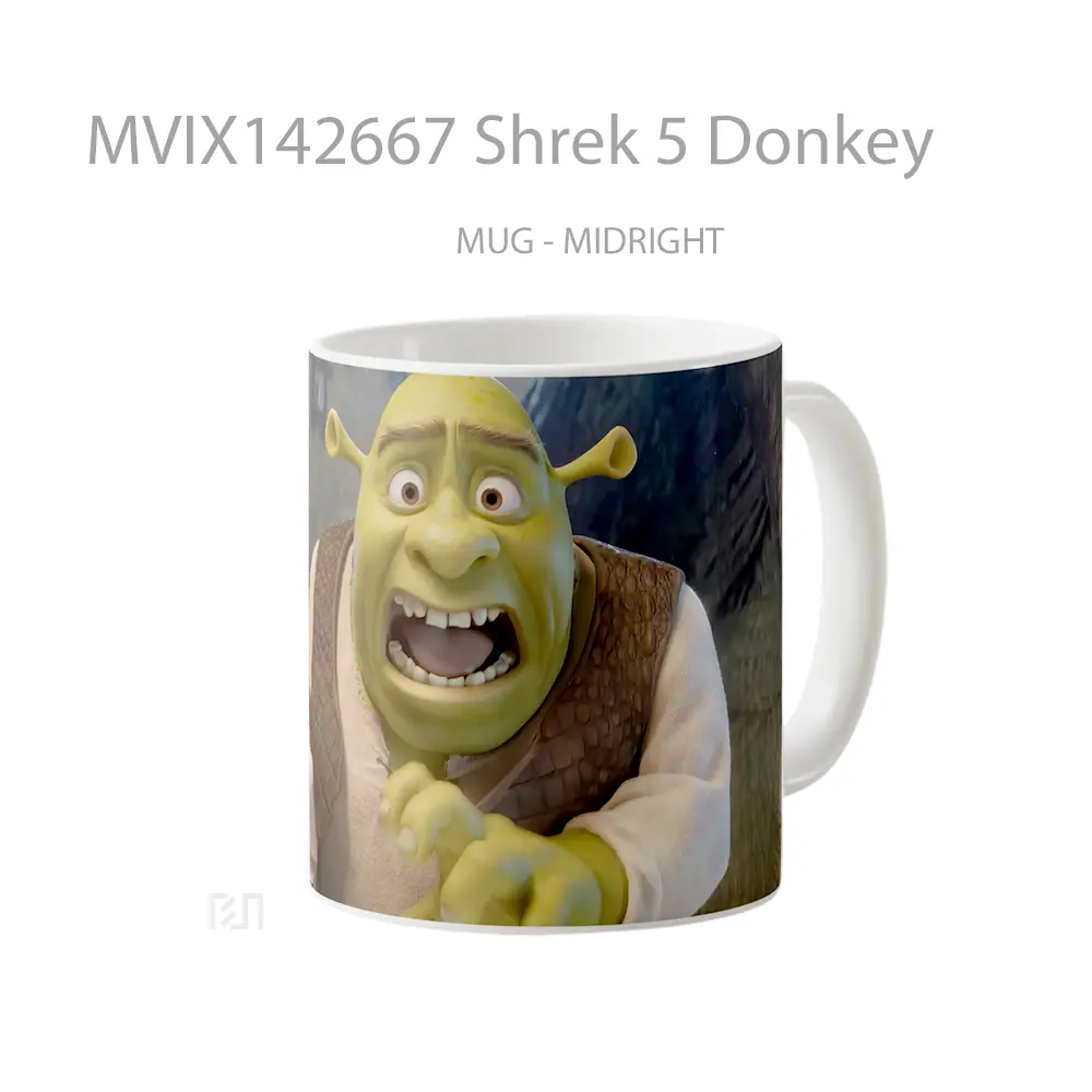 Mug Shrek 5 Donkey Gelas Keramik Unik - All-side / Desain