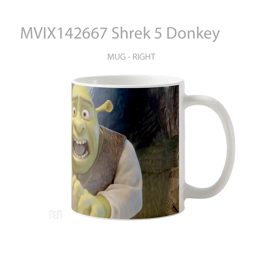 Mug Shrek 5 Donkey Gelas Keramik Unik - All-side / Desain