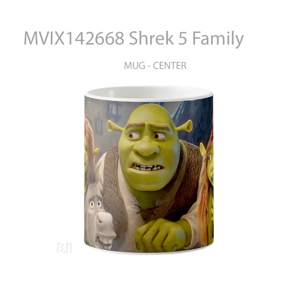 Mug Shrek 5 Family Gelas Keramik Unik