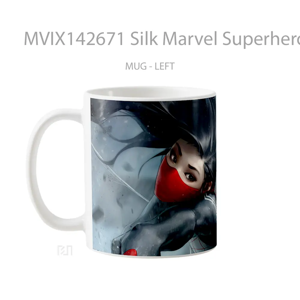 Mug Silk Marvel Superhero Gelas Superhero - All-side / Desain