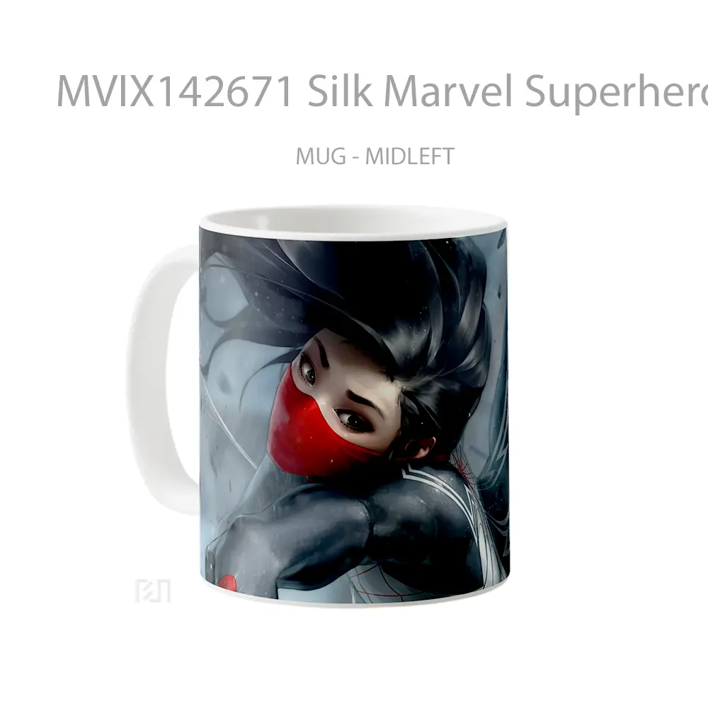 Mug Silk Marvel Superhero Gelas Superhero - All-side / Desain