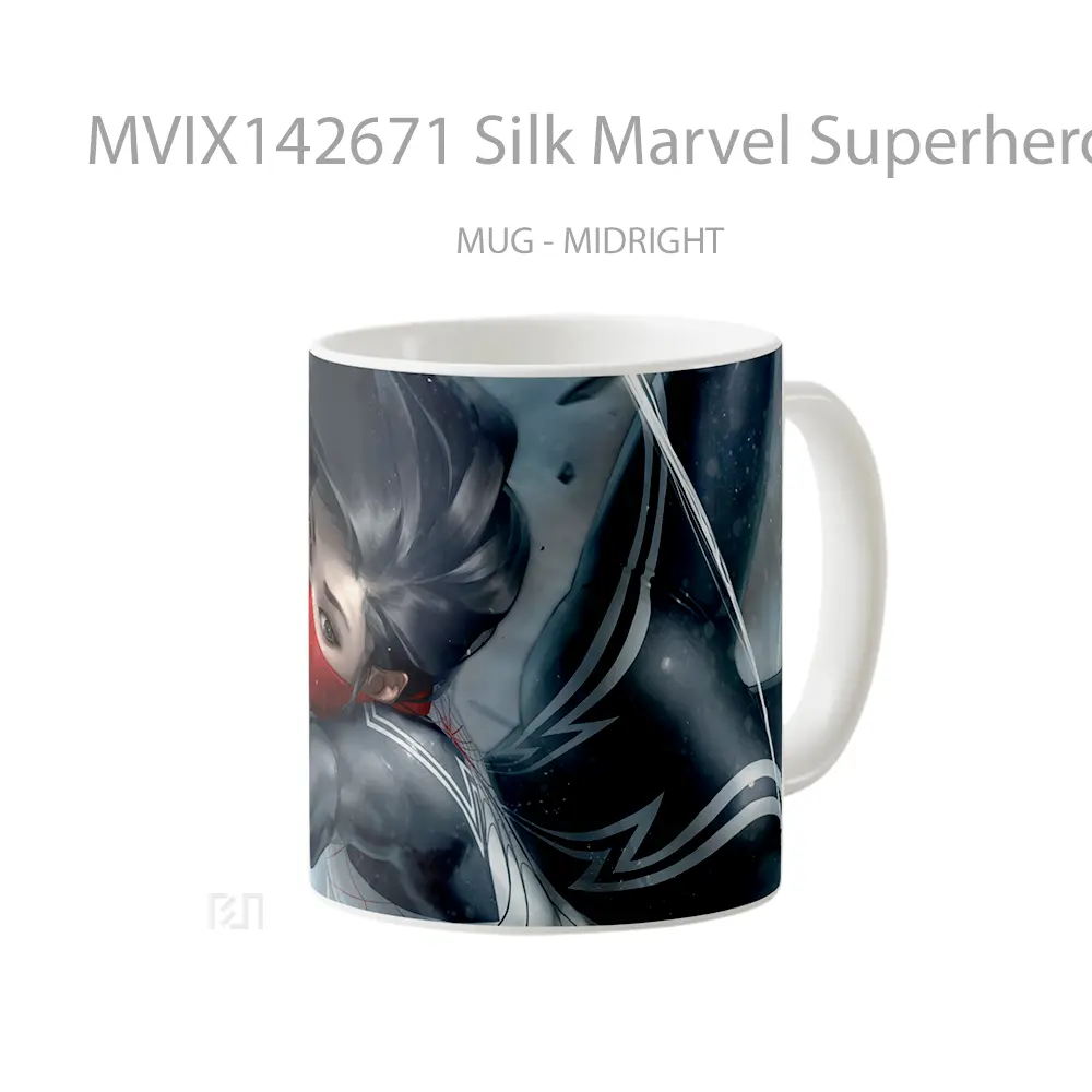 Mug Silk Marvel Superhero Gelas Superhero - All-side / Desain