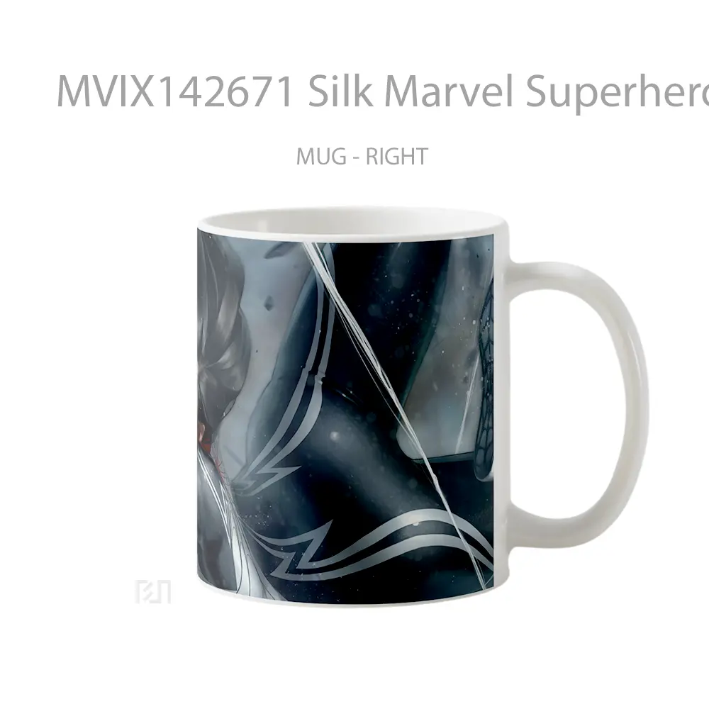 Mug Silk Marvel Superhero Gelas Superhero - All-side / Desain