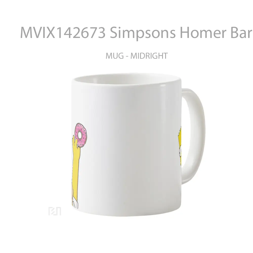 Mug Simpsons Homer Bar Gelas Keramik Unik - All-side / Desain