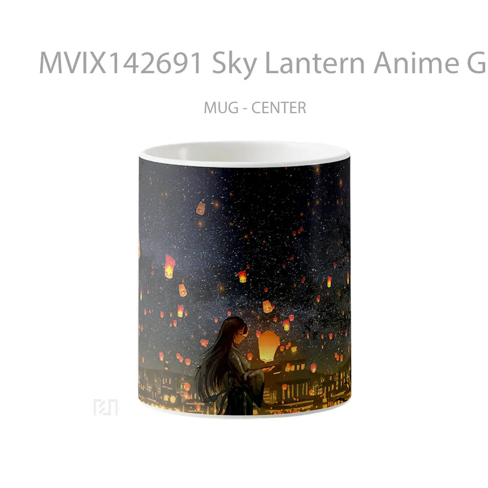 Mug Sky Lantern Anime Girl Cangkir Anime