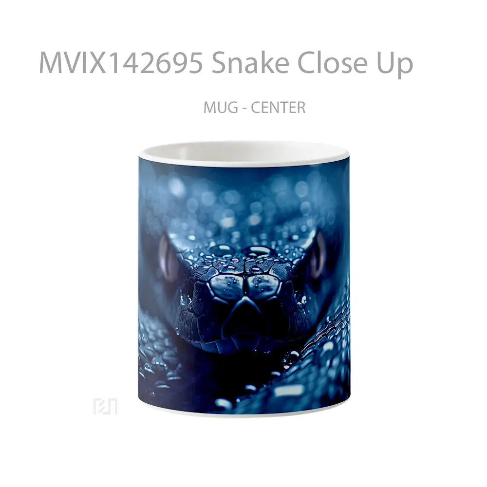 Mug Snake Close Up Gelas Keramik Unik