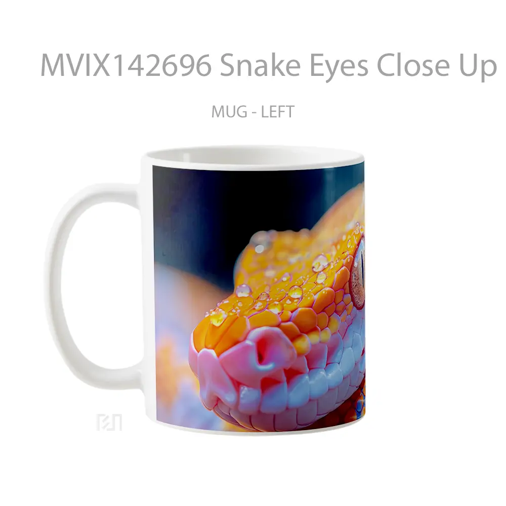 Mug Snake Eyes Close Up Gelas Keramik Unik - All-side / Desain
