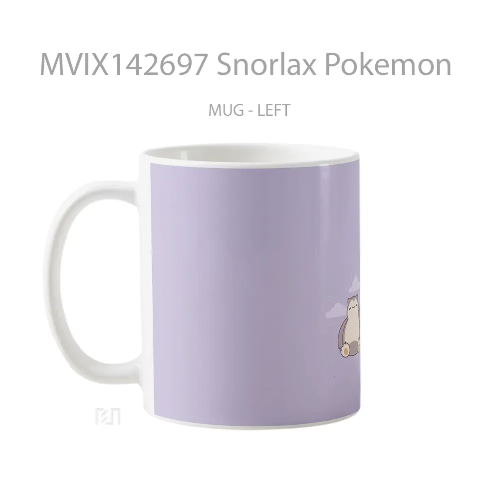 Mug Snorlax Pokemon Gelas Keramik Unik - All-side / Desain