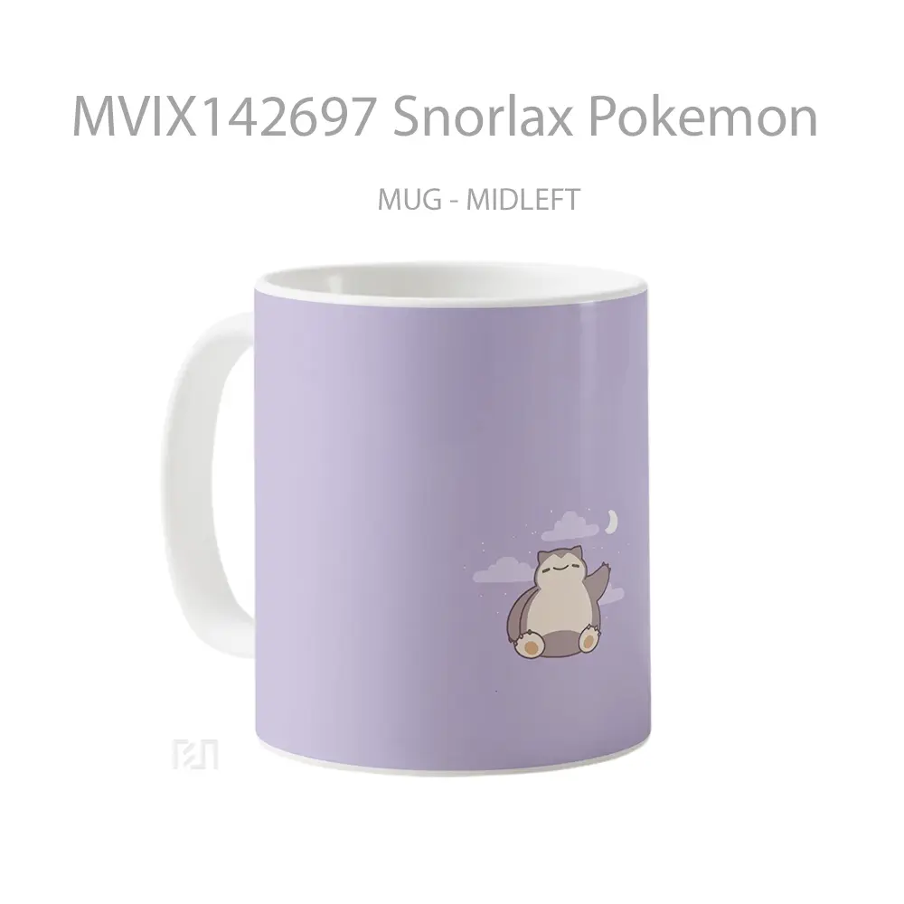 Mug Snorlax Pokemon Gelas Keramik Unik - All-side / Desain