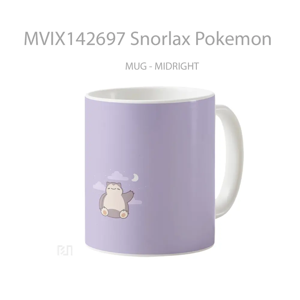 Mug Snorlax Pokemon Gelas Keramik Unik - All-side / Desain