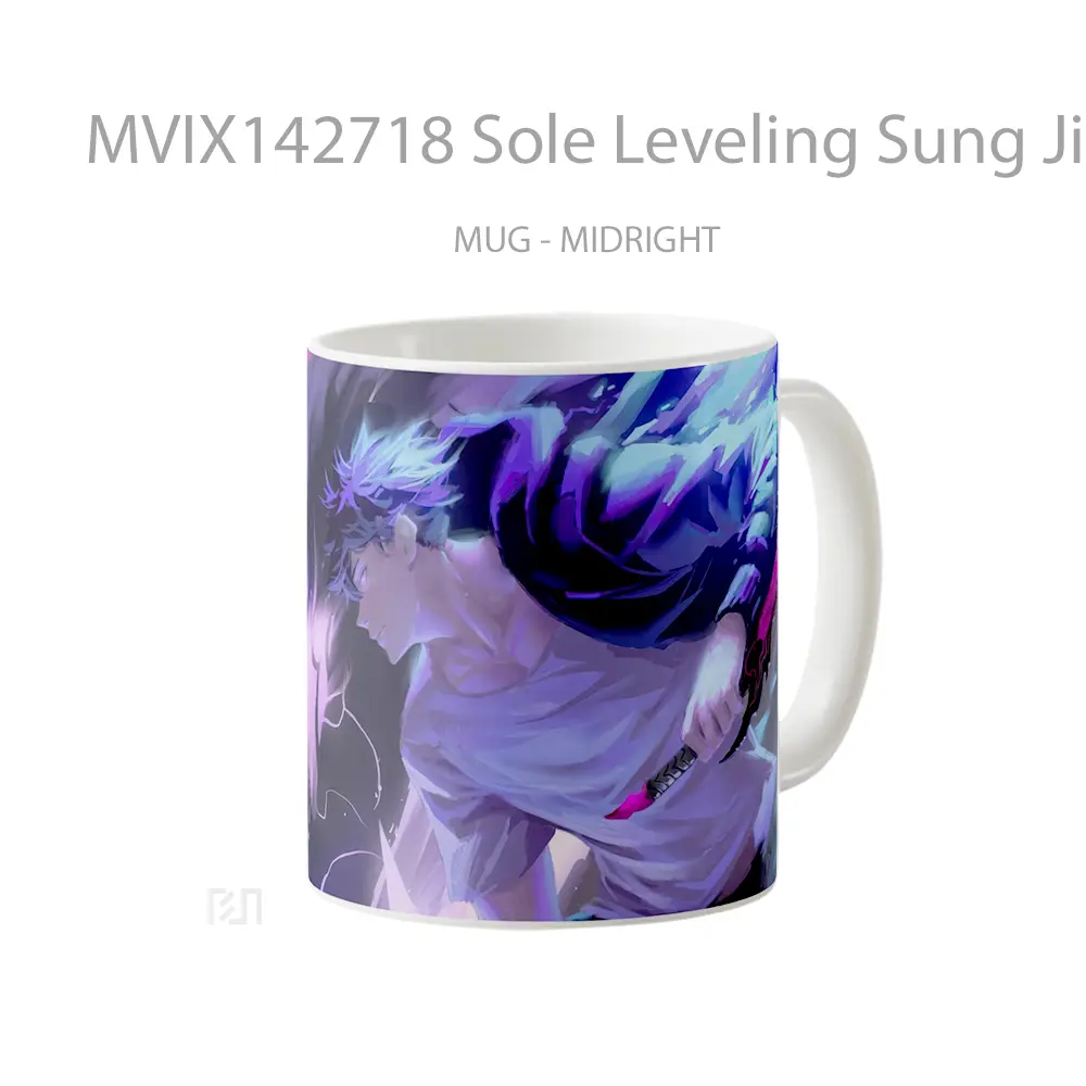 Mug Sole Leveling Sung Jin Woo Igris Shadow Gelas Keramik Unik - All-side / Desain