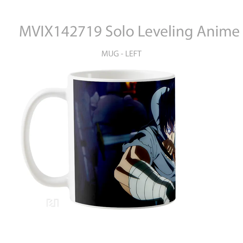 Mug Solo Leveling Anime Sung Jinwoo Dagger Cangkir Anime - All-side / Desain