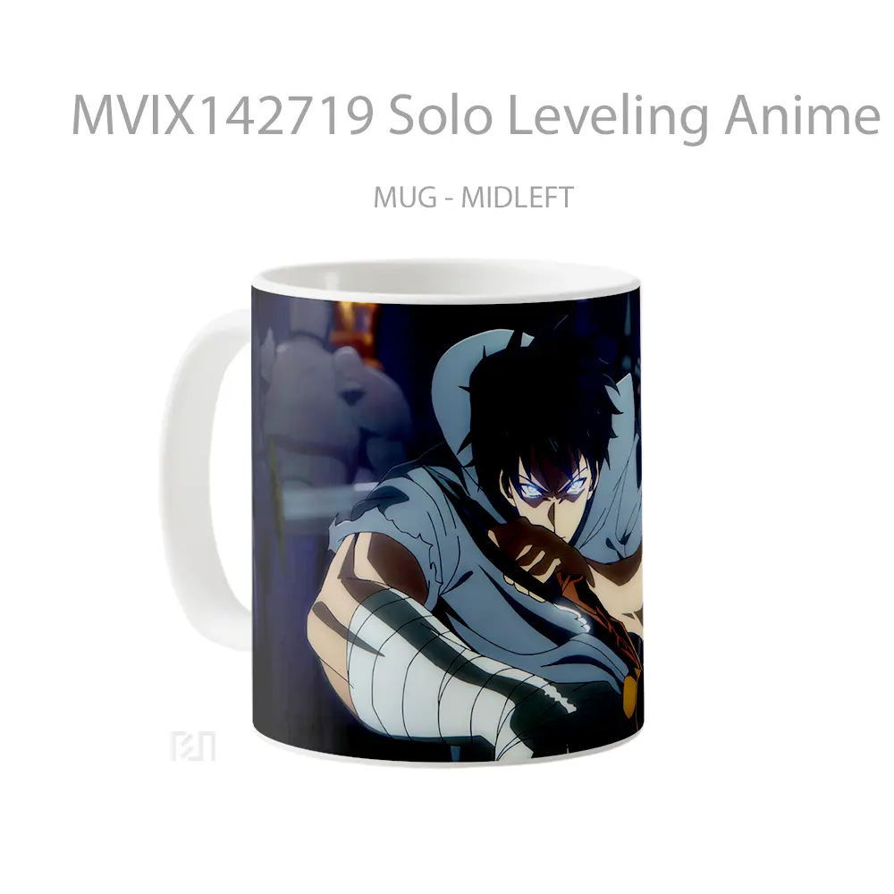 Mug Solo Leveling Anime Sung Jinwoo Dagger Cangkir Anime - All-side / Desain