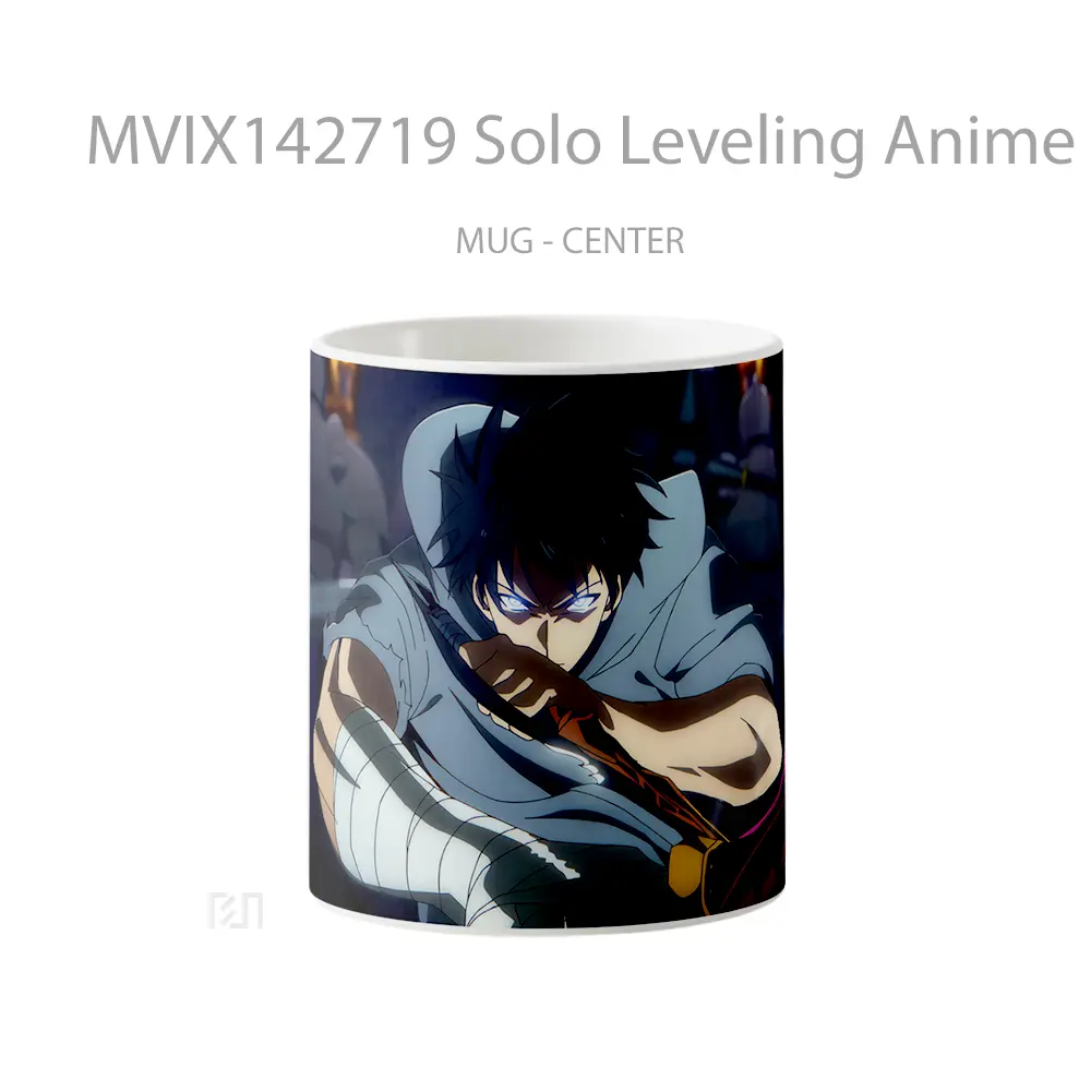 Mug Solo Leveling Anime Sung Jinwoo Dagger Cangkir Anime