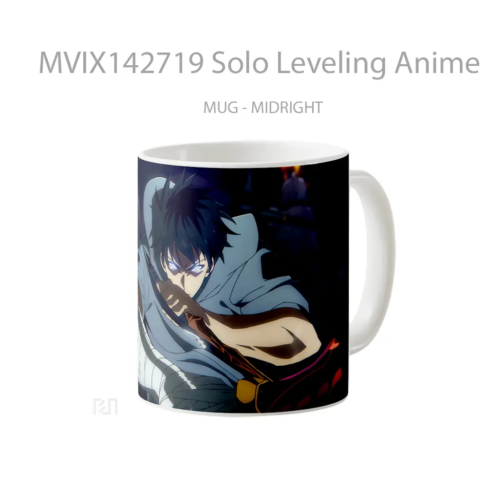 Mug Solo Leveling Anime Sung Jinwoo Dagger Cangkir Anime - All-side / Desain