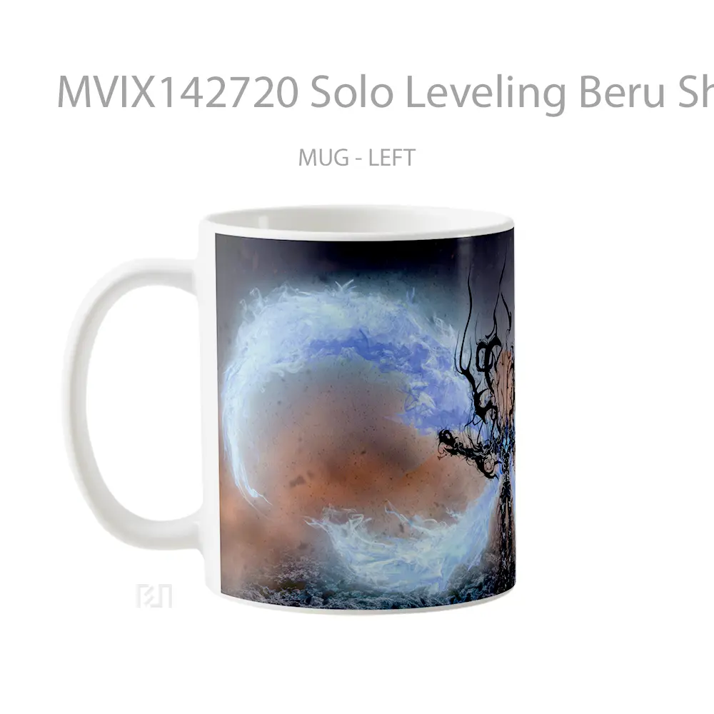 Mug Solo Leveling Beru Shadow Gelas Keramik Unik - All-side / Desain