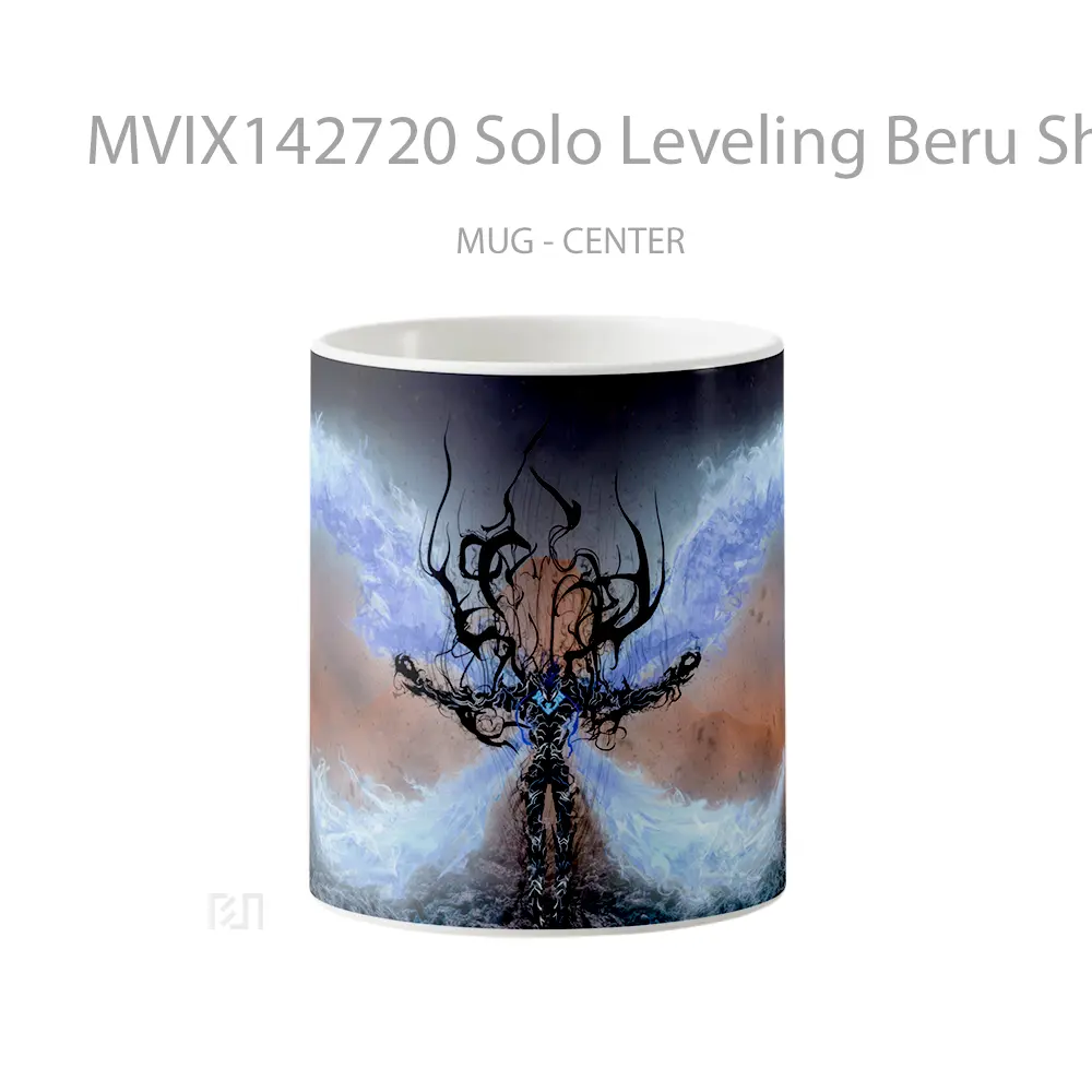 Mug Keramik Premium SNI - Mug Solo Leveling Beru Shadow Gelas Keramik Unik