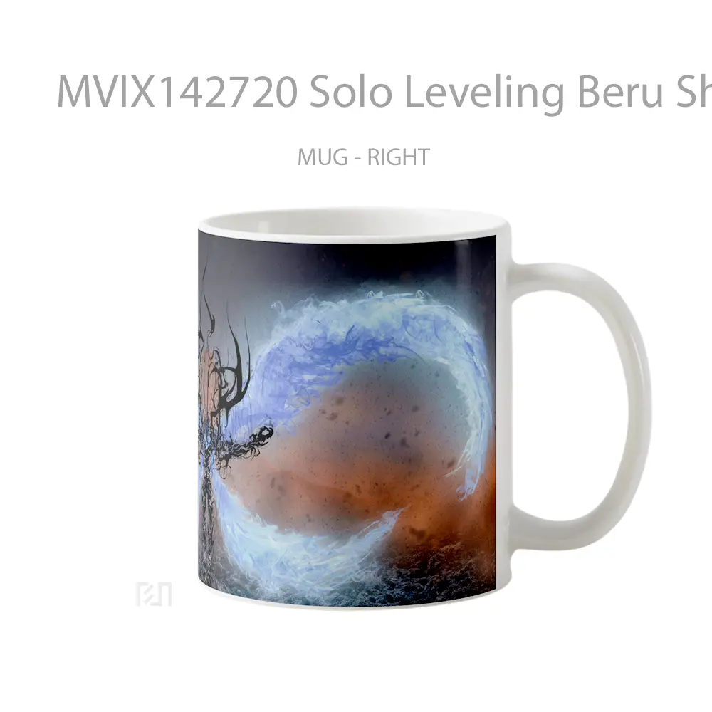 Mug Solo Leveling Beru Shadow Gelas Keramik Unik - All-side / Desain