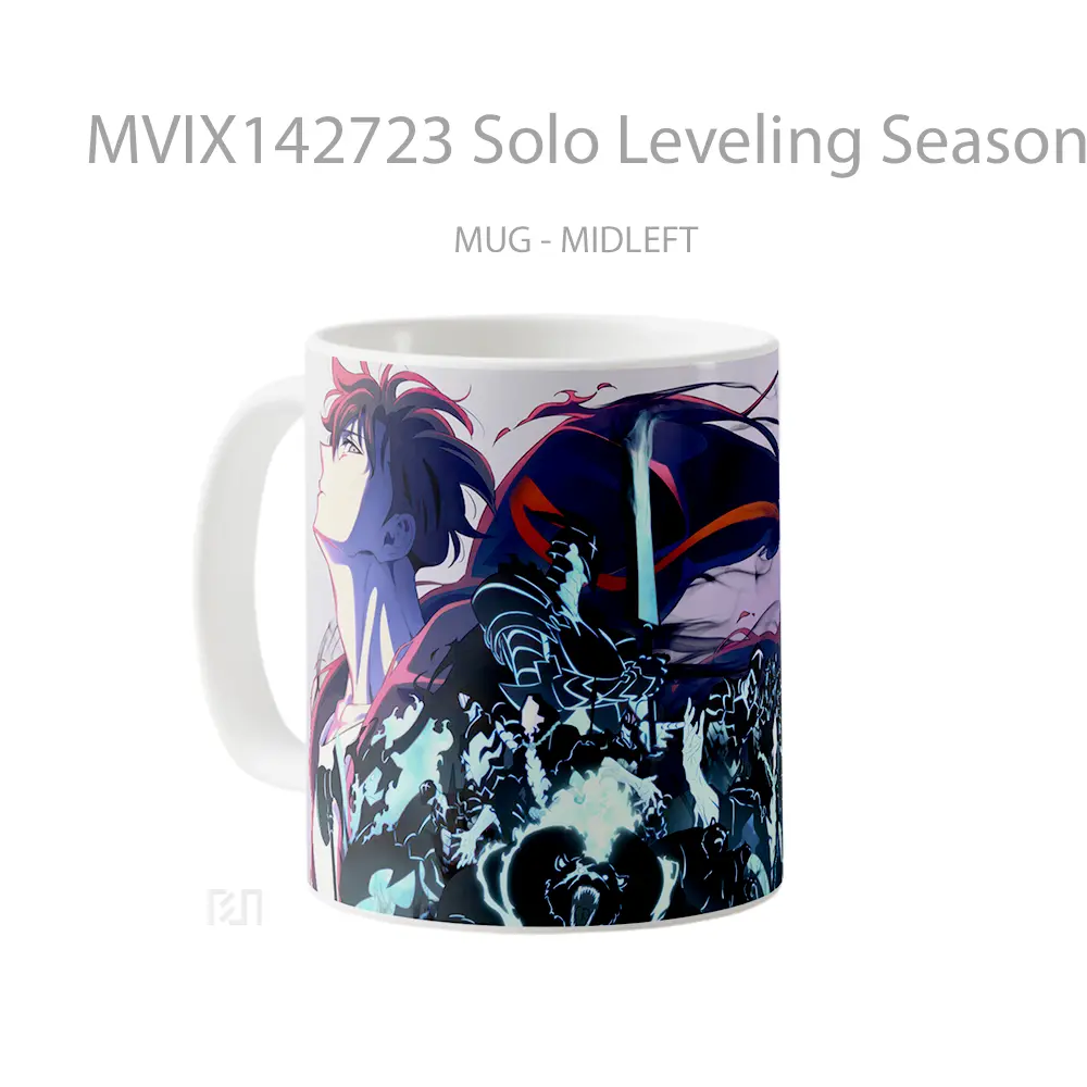 Mug Solo Leveling Season 2 Sung Jinwoo Shadow Summon Gelas Pemandangan Alam - All-side / Desain