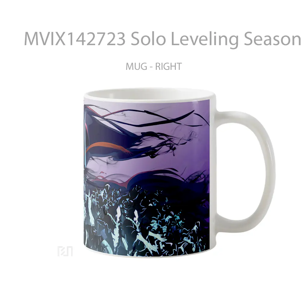 Mug Solo Leveling Season 2 Sung Jinwoo Shadow Summon Gelas Pemandangan Alam - All-side / Desain