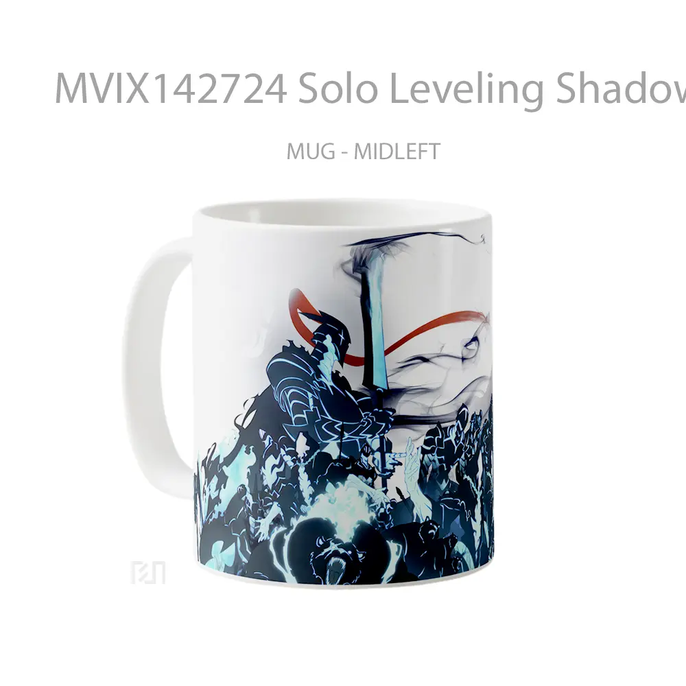 Mug Solo Leveling Shadow Summons Gelas Keramik Unik - All-side / Desain
