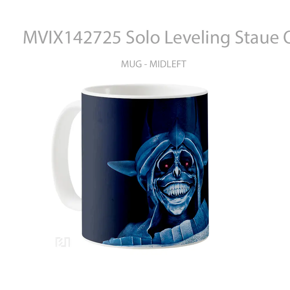 Mug Solo Leveling Staue Of God Smile Gelas Keramik Unik - All-side / Desain