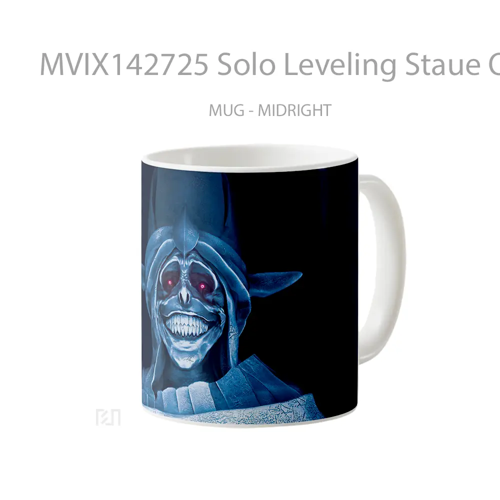 Mug Solo Leveling Staue Of God Smile Gelas Keramik Unik - All-side / Desain