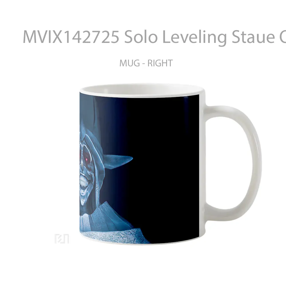 Mug Solo Leveling Staue Of God Smile Gelas Keramik Unik - All-side / Desain