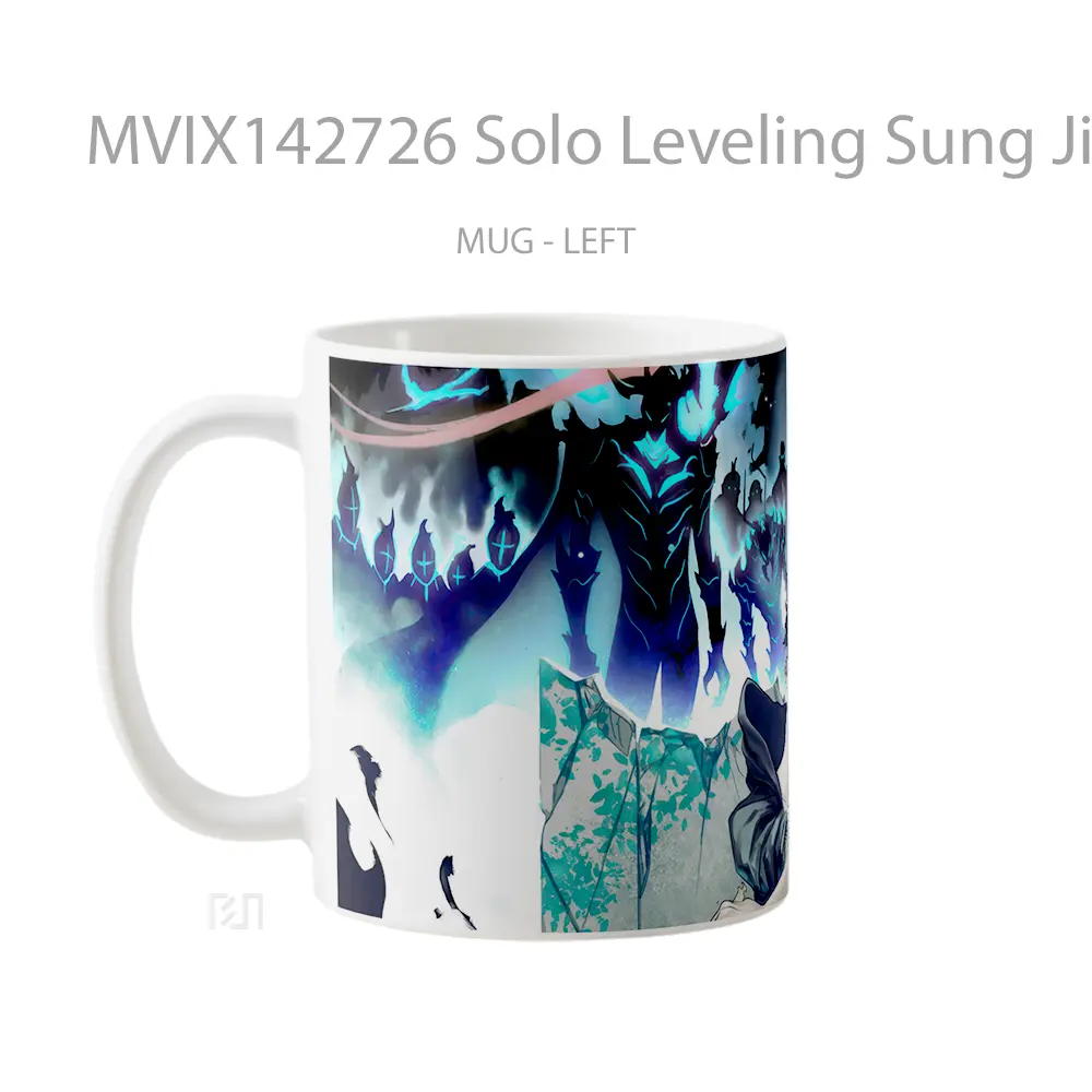 Mug Solo Leveling Sung Jin Woo Shadow Summon Gelas Keramik Unik - All-side / Desain