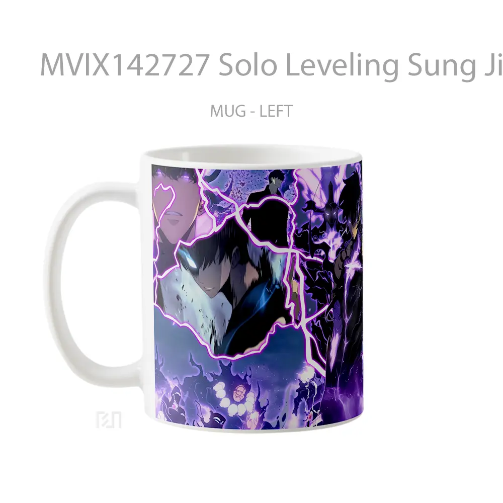 Mug Solo Leveling Sung Jinwoo Shadow Gelas Keramik Unik - All-side / Desain