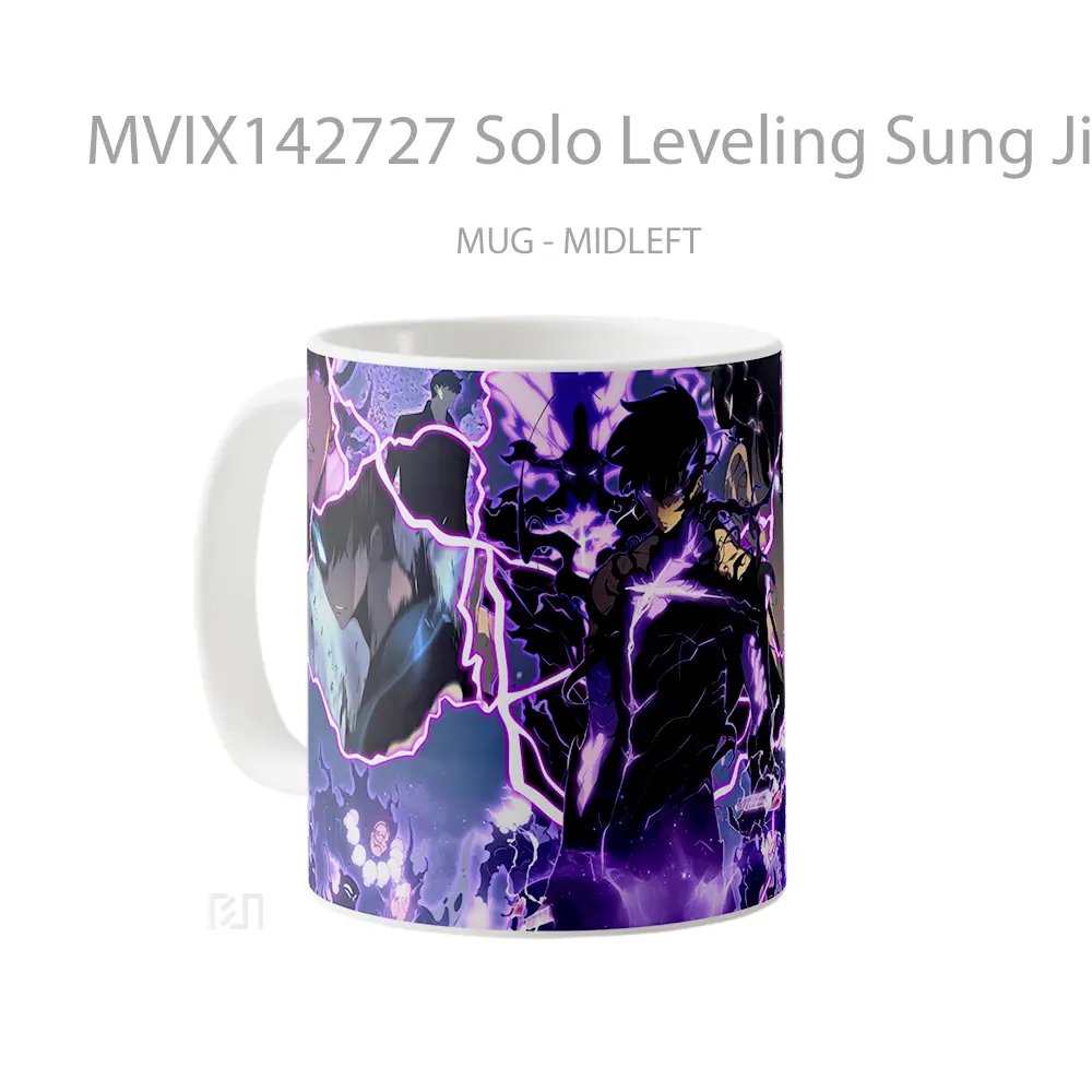 Mug Solo Leveling Sung Jinwoo Shadow Gelas Keramik Unik - All-side / Desain