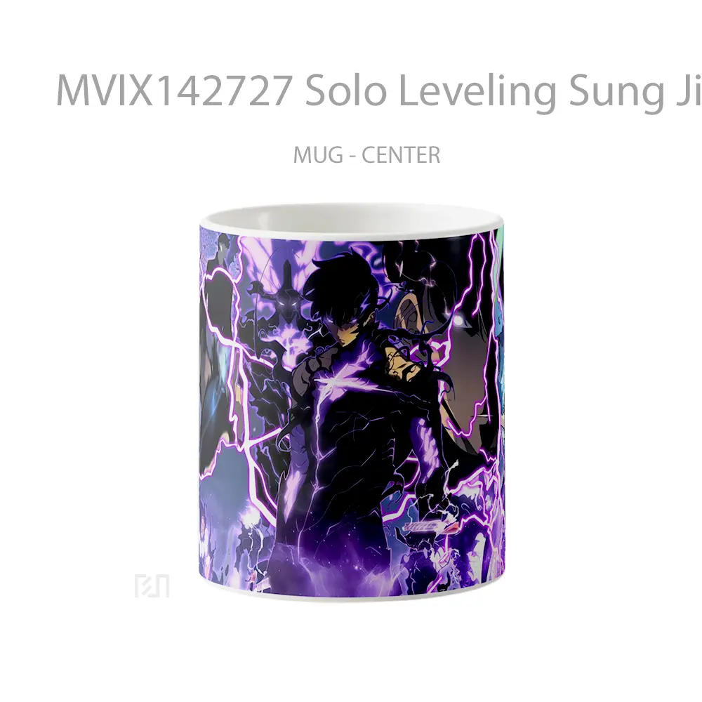 Mug Solo Leveling Sung Jinwoo Shadow Gelas Keramik Unik