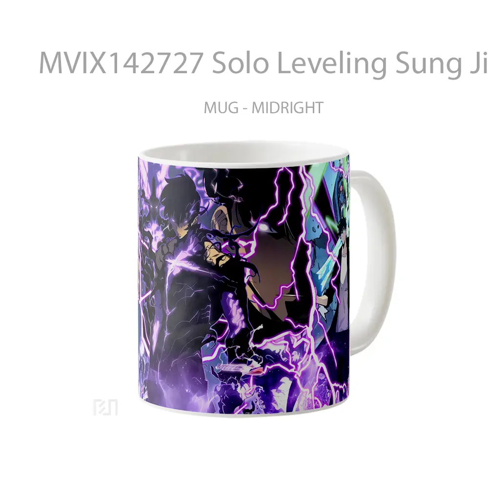 Mug Solo Leveling Sung Jinwoo Shadow Gelas Keramik Unik - All-side / Desain