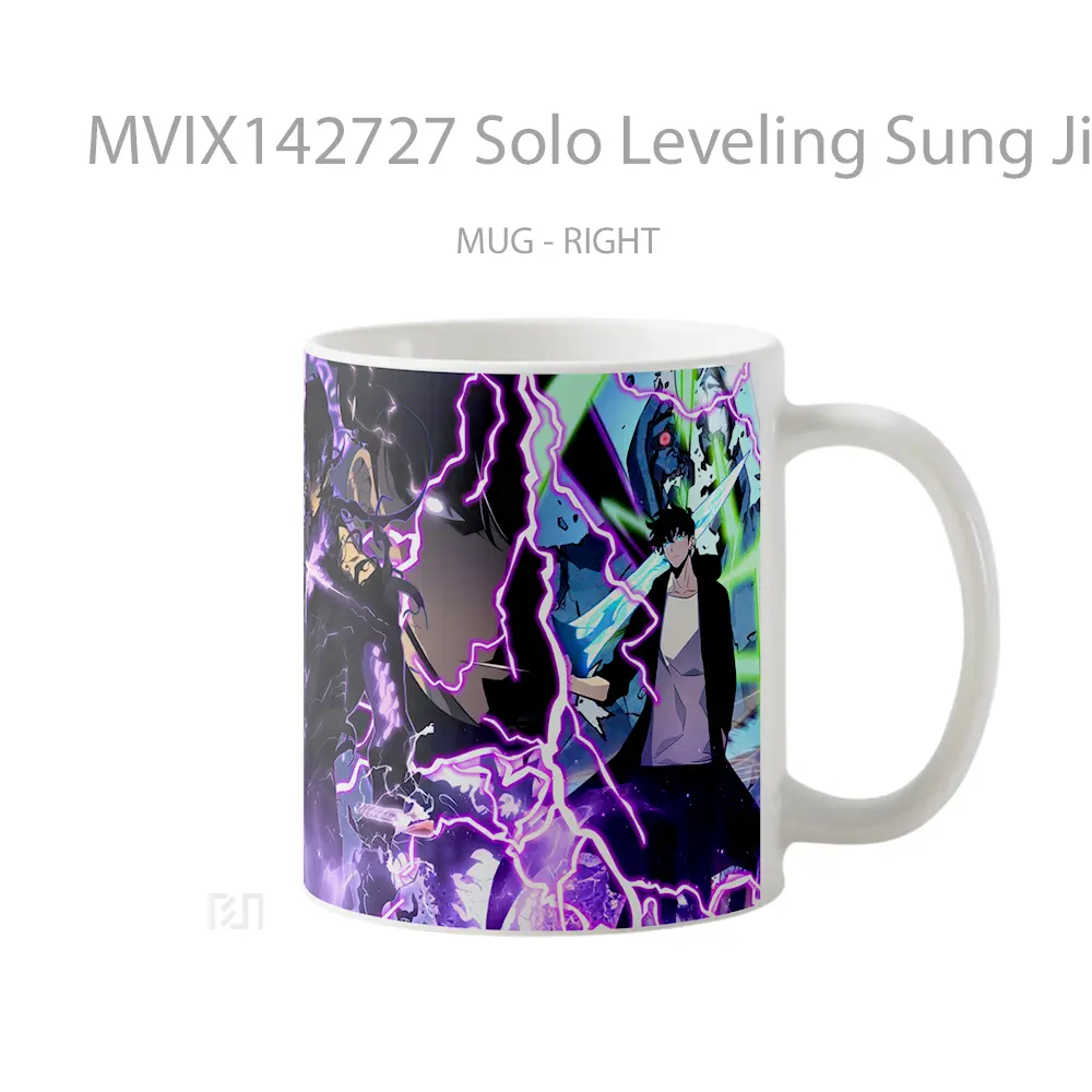 Mug Solo Leveling Sung Jinwoo Shadow Gelas Keramik Unik - All-side / Desain