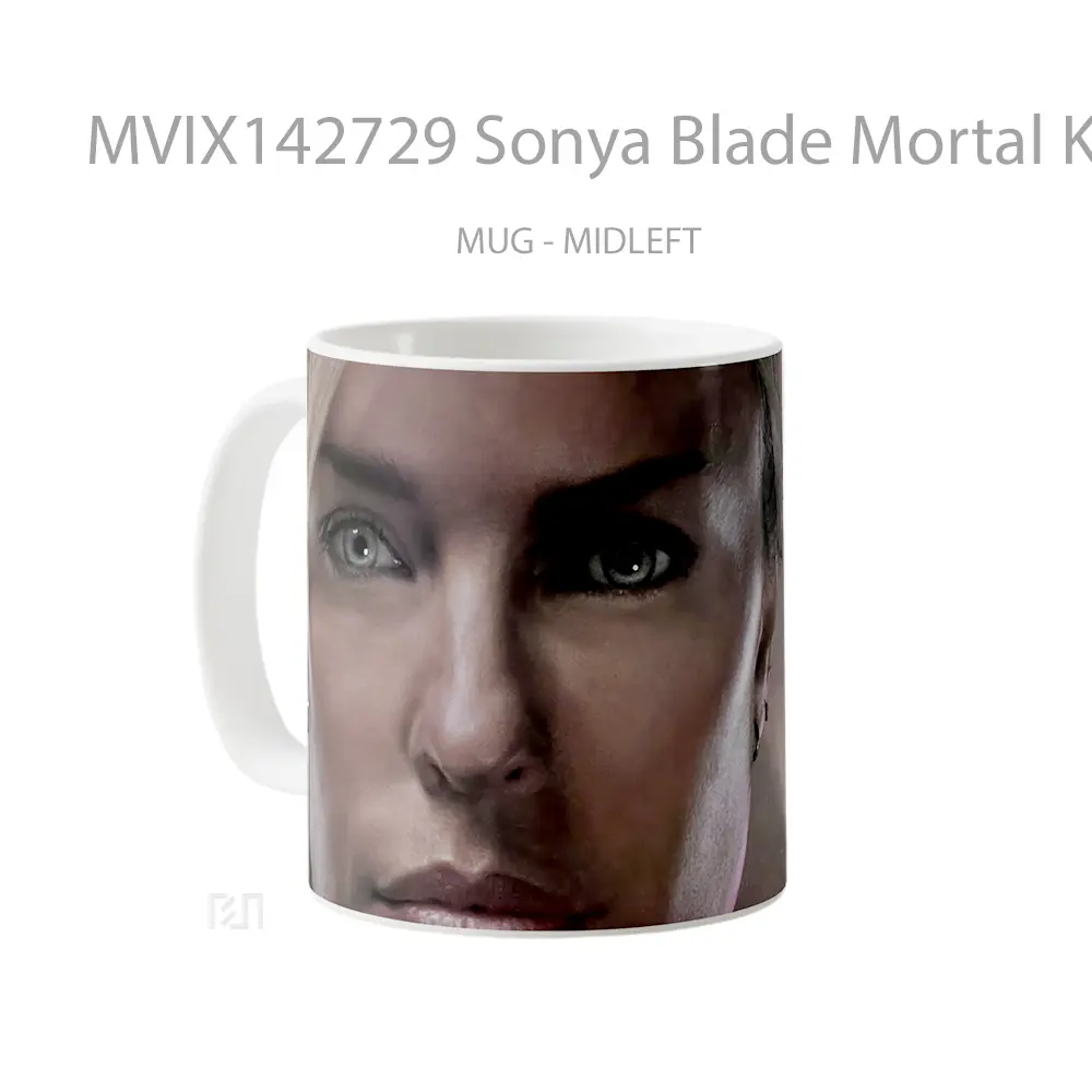 Mug Sonya Blade Mortal Kombat 2 Poster Gelas Keramik Unik - All-side / Desain