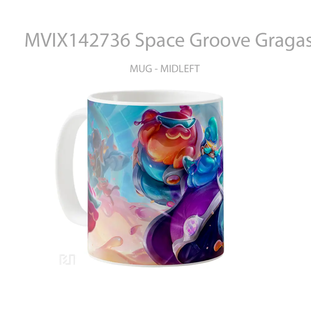 Mug Space Groove Gragas Skin Lol Splash Art Cangkir Gamer - All-side / Desain